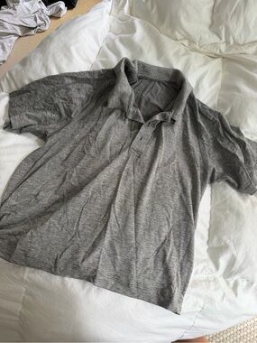 lululemon athletica Short Sleeve Polo in Heather Gray